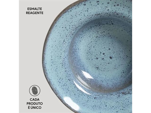 4 Pratos de Entrada Sobremesa Porto Brasil Orgânico Breeze 19cm - 4