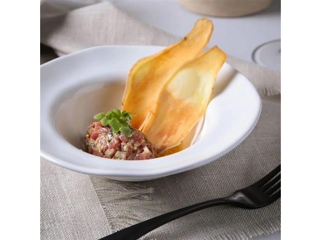 4 Pratos de Entrada Sobremesa Porto Brasil Orgânico New White 19cm - 1