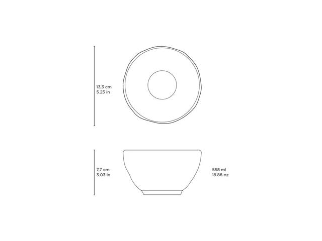 6 Bowls Porto Brasil Orgânico New White 558ml - 1