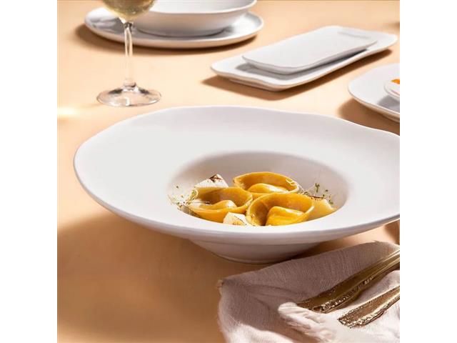 4 Pratos de Massa Porto Brasil Orgânico New White 28cm - 2