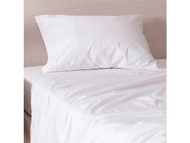 Sábana Fabrics 200 Hilos Antonieta Super King Blanca