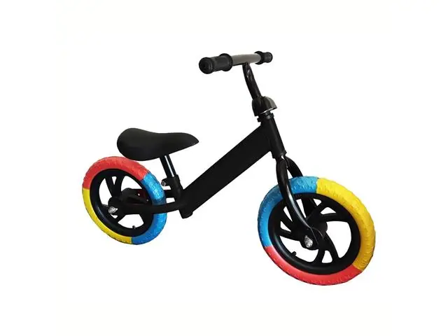 Bicicleta Equilibrio Sin Pedales Infantil Aprendizaje Negra