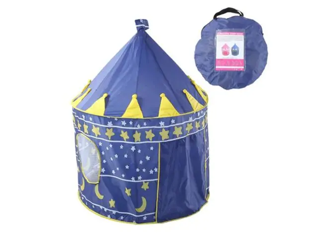Carpa Castillo Infantil Hogar 150x135 CM Azul