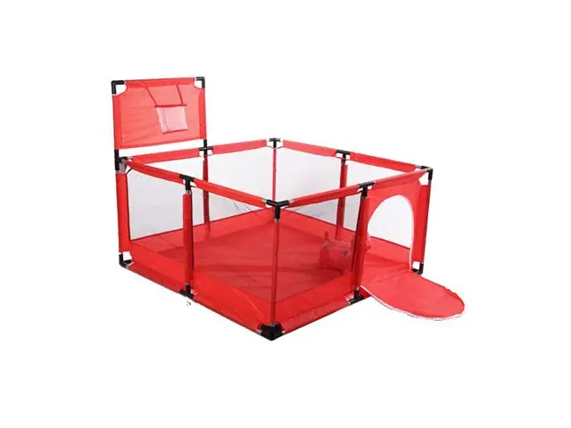 Corral Bebes Piscina Juego Interactivo Rojo