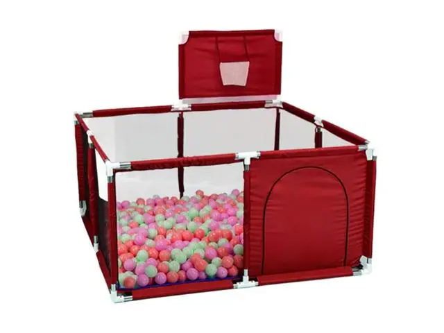 Corral Bebes Piscina Juego Interactivo Rojo