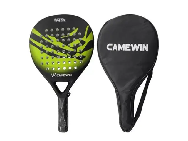 Pala Pádel Híbrido Carbón Fibra 38 MM + Bolso Deporte Verde