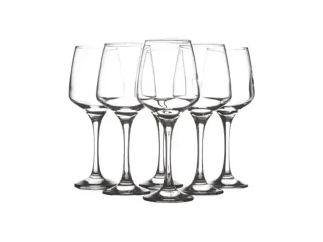 Set 6 Copas Vino Cóctel Vidrio 400 ML Cristal