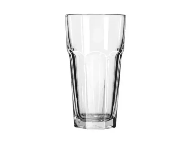 Set 6 Vasos Agua Bebida Cóctel Vidrio 468 ML Transparente
