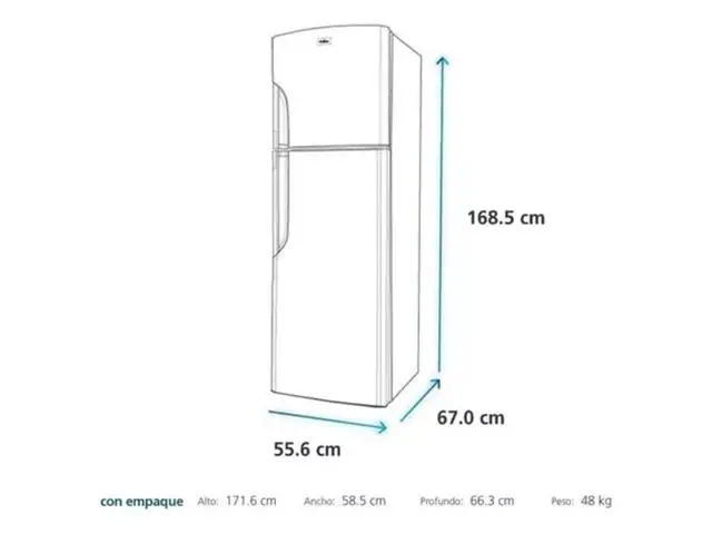 Refrigerador No Frost 250 Lts Brutos Grafito Mabe Rma250phug
