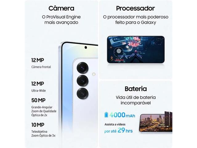 Smartphone Samsung Galaxy S25 256GB Azul Marinho 12GBRAM CâmTripla