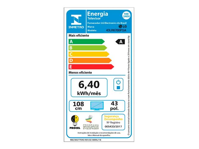 Smart TV LED 43" LG Full HD ThinQ AI TV HDR webOS 23 Wi-Fi 2HDMI 1USB - 5