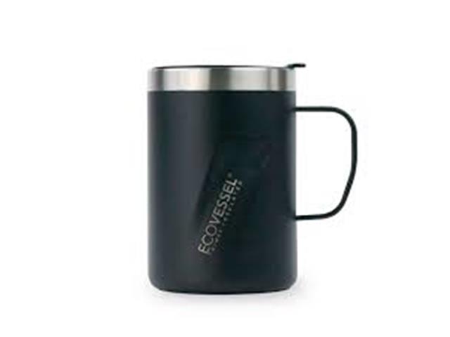 Taza insulada Ecovessel Transit 355 ml, Negro