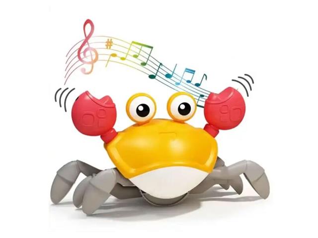 Juguete Cangrejo Musical Amarillo Úpale