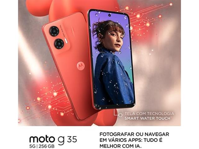 Smartphone 5G Motorola G35 256GB 12GB RAM Android 14 Cinza - 6