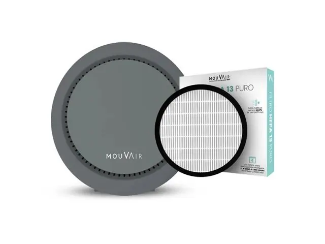 Purificador de Aire Mouvair Om Negro + Filtro HEPA H13