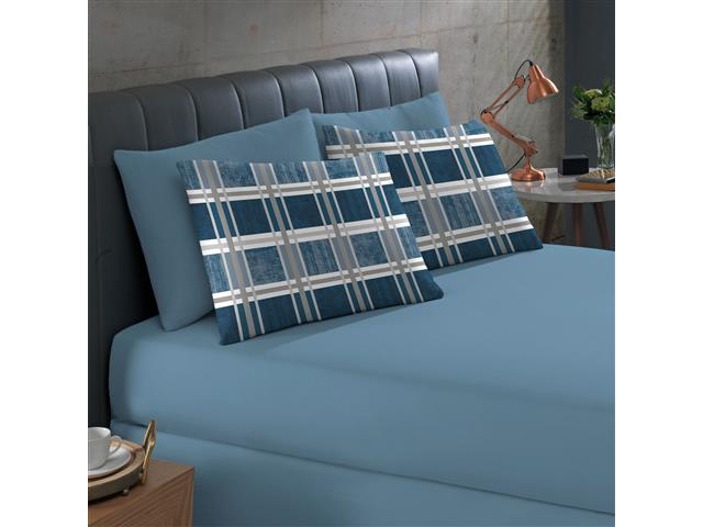 Jogo de Cama Buettner Queen Basic Estampado Es...