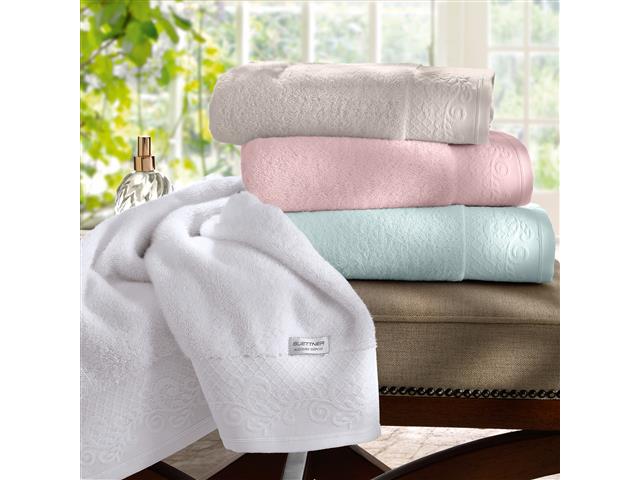 Jogo de Toalha Buettner Banho Darling branco / palha 5 Peças - 3