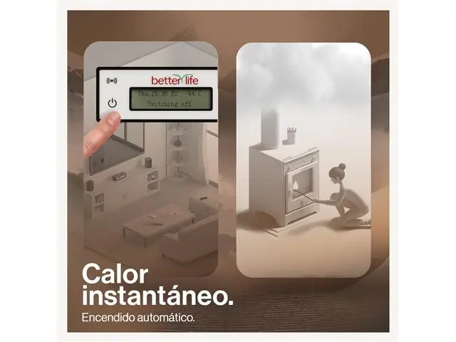 Estufa Pellet 9,5 KW Wi-Fi Betterlife NB-PSC9
