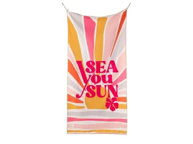 Toalla Playa Microfibra Sunny Rosado Fabrics