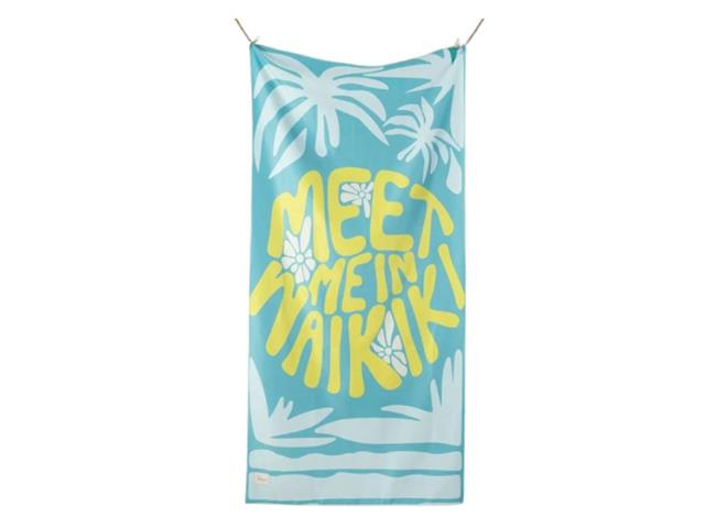 Toalla Playa Microfibra Waikiki Turquesa Fabrics
