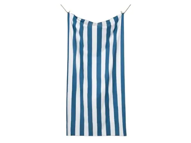 Toalla Playa Microfibra Rayas Azul Fabrics