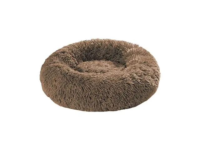 Cama antiestrés para mascotas mediana color Marrón