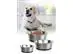 Plato de acero antideslizante base de silicón para mascotas chico - 4