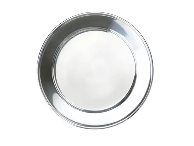 Plato de acero antideslizante base de silicón para mascotas grande