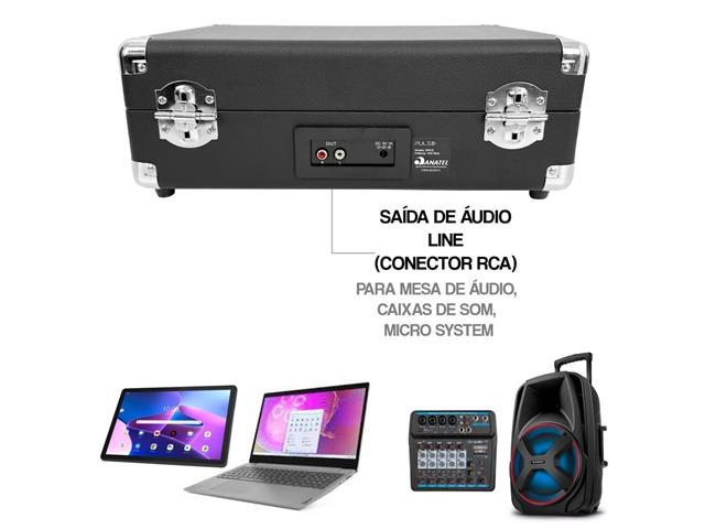 Vitrola Toca-discos Retrô Davis Bluetooth SP616 Pulse - 4