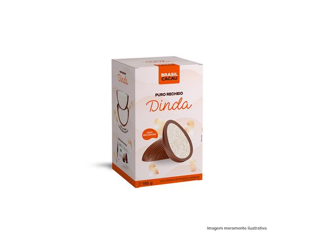 Ovo de Páscoa Brasil Cacau Puro Recheio Dinda 195G - 3