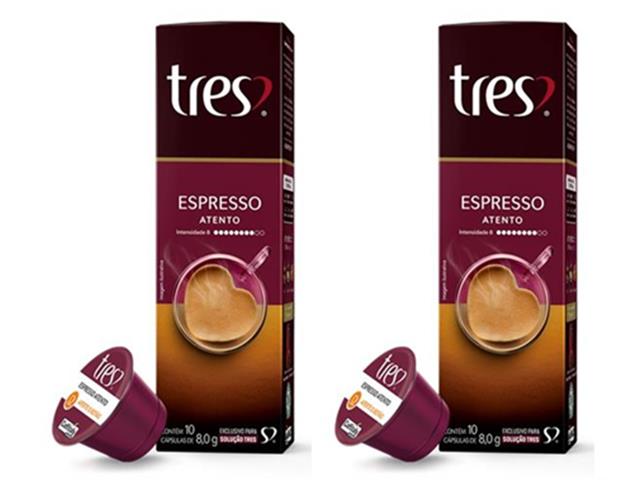 20 Cápsulas Três Corações Café Espres...