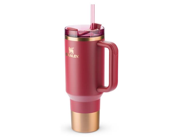 Copo com Canudo Stanley Quencher 2.0 Gilded Pomegranate 1,180 Litros - 1