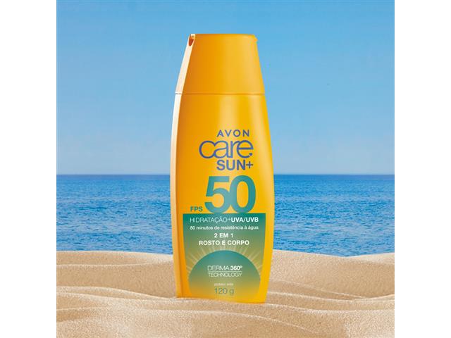 Protetor Solar Rosto e Corpo FPS 50 Avon 120g - 1