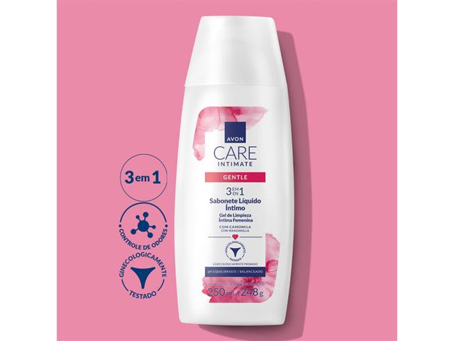 Sabonete Líquido Íntimo Avon Care Intimate Gentle 250ml - 2