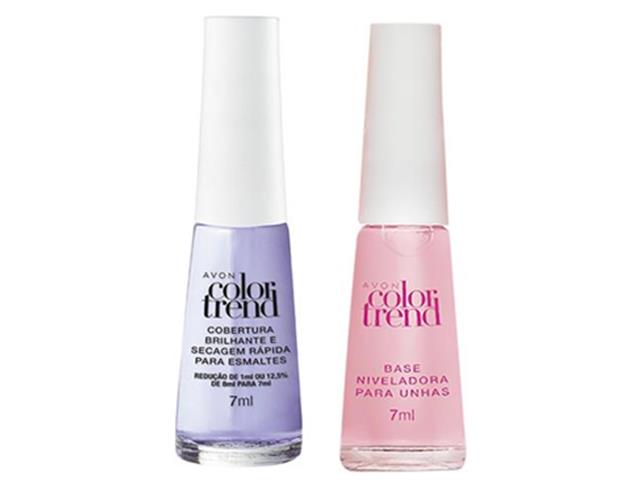Kit Esmalte Avon Color Trend + Base