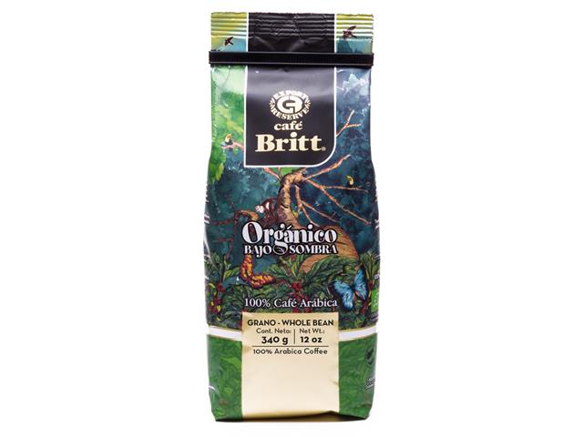 Cafe Britt Organico Grano Bolsa 340 Gr
