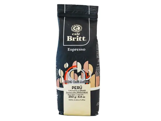 Cafe Britt Espresso Grano Bolsa 250 Gr