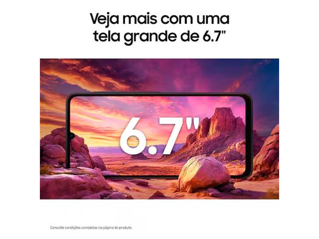 Smartphone Samsung Galaxy A06 4G 128GB 4GB RAM Tela 6,7" Branco - 2
