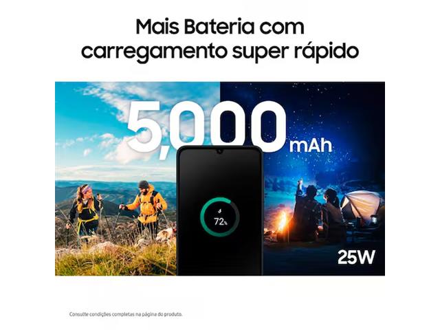 Smartphone Samsung Galaxy A06 4G 128GB 4GB RAM Tela 6,7" Verde Claro - 4