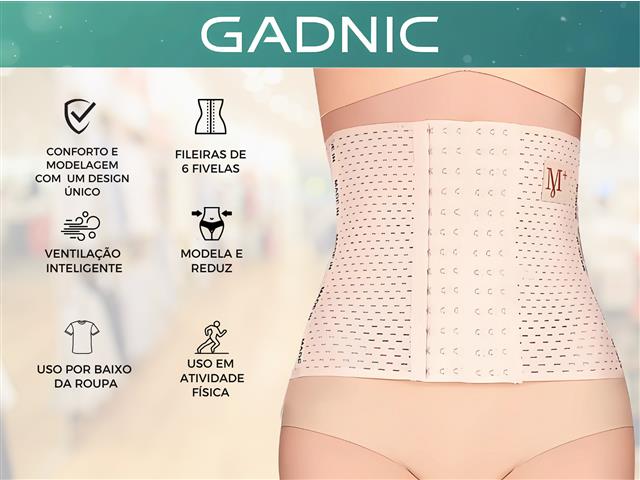 Cinta Abdominal Modeladora Gadnic Redutora de Cintura - 2