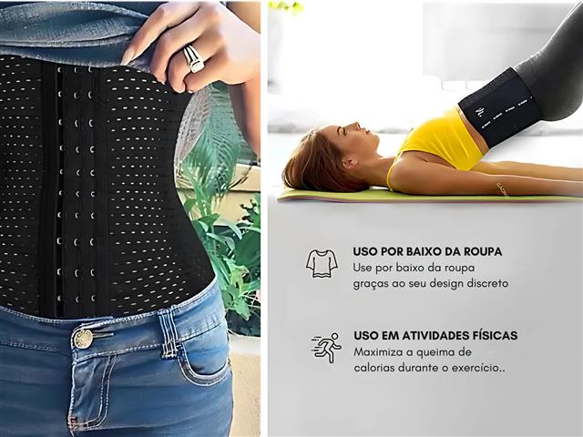 Cinta Abdominal Modeladora Gadnic Redutora de Cintura - 4
