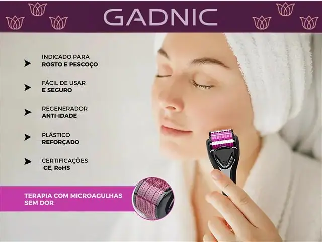 Dermaroller Smart Gadnic Microagulhamento Pele e Antienvelhecimento - 1