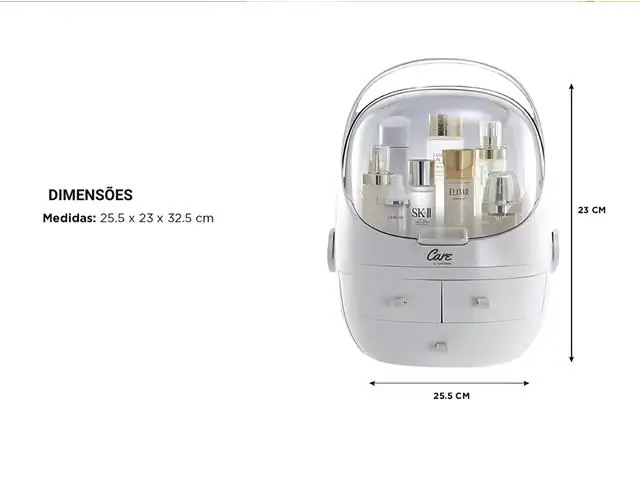 Organizador Mesa Multiuso com Gavetas Maquiagem Gadnic - 6