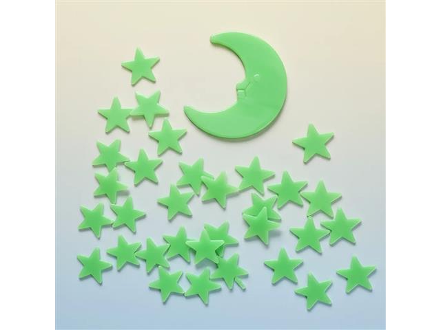 100 Estrelas Fluorescentes Neon Brilha No Escuro Teto e Parede Gadnic - 8