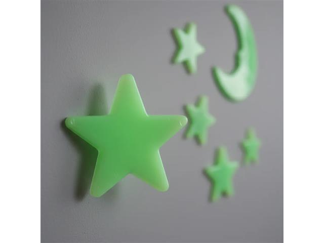 100 Estrelas Fluorescentes Neon Brilha No Escuro Teto e Parede Gadnic - 9