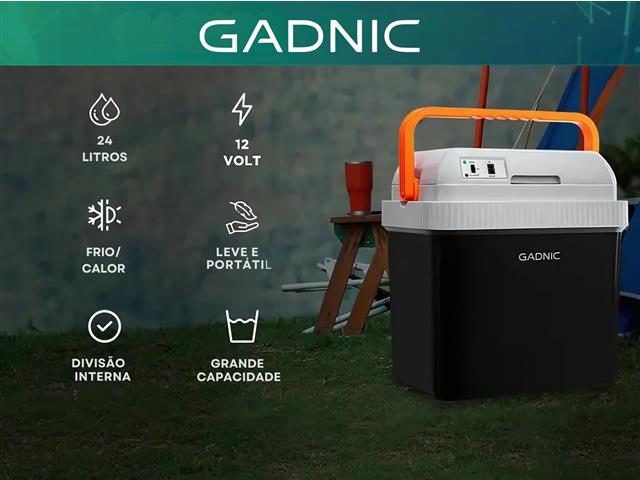 Mini Geladeira Portátil Cooler Automotivo 12V 24Lts Gadnic - 1