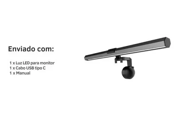 Luminária LED Barra USB para Monitor e Notebook Gadnic - 5
