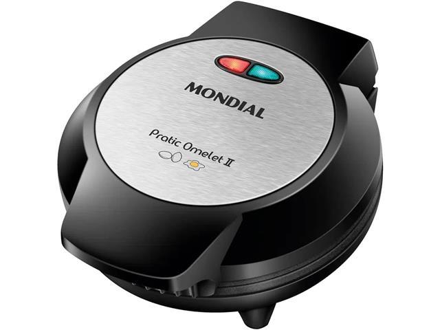 Omeleteira Pratic Omelet II Mondial Preto/Inox 800W 220V