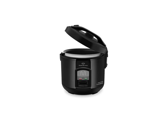 Panela de Arroz 5 Xícaras Função Manter Aquecido Multi Preta 220V - 1