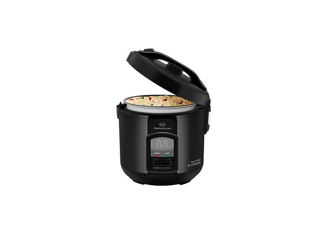 Panela de Arroz 5 Xícaras Função Manter Aquecido Multi Preta 220V - 2